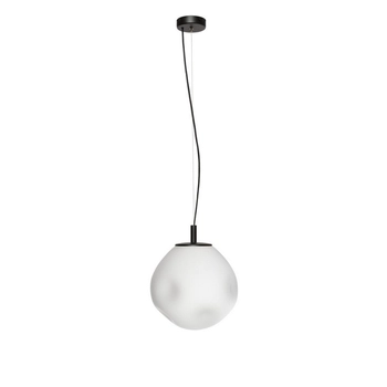 Kaspa - Lampa wisząca Cloe - rozmiar S - średnica 25, czarno - biała