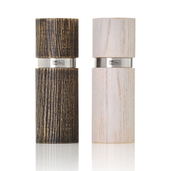 AdHoc - Zestaw młynków do pieprzu i soli Textura XS - zielony/miętowy, wysokość 13 cm