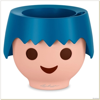 Lechuza - Doniczka OJO - ciemnoniebieska