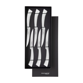 Casa Bugatti – Noże do steków ERGO, stal nierdzewna, zestaw 6 szt.