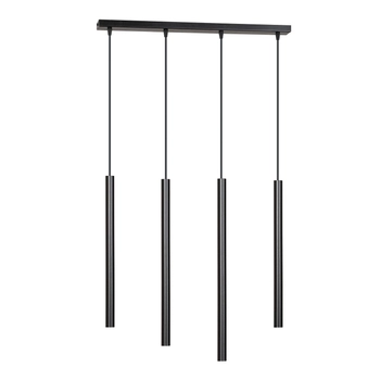 Emibig - Lampa wisząca Selter 4 black - wysokość max 120 cm, stal lakierowana