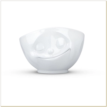 58Products - Miska "Szczęśliwy" - pojemność 1000 ml,  biała