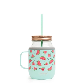 Asobu - Kubek termiczny Moonshine Teal - turkusowy, pojemność 480 ml