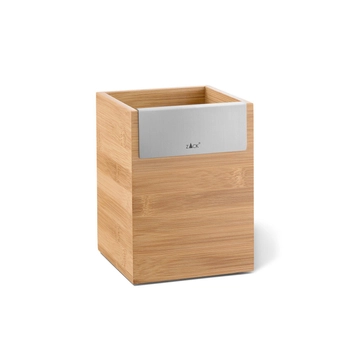 Zack - Organizer na narzędzia kuchenne Scarta - wysokość 16,20 cm, bambus, stal nierdzewna