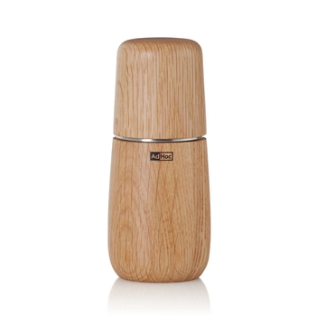 AdHoc - Młynek do soli lub pieprzu YONO - jasne drewno dębowe, wysokość 12,70 cm