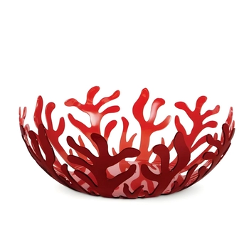 Alessi - Kosz na owoce MEDITERRANEO - czerwony, średnica 29 cm
