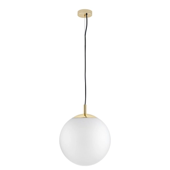 Kaspa - Lampa wisząca pojedyncza Alur - rozmiar L, średnica 40 cm, złota