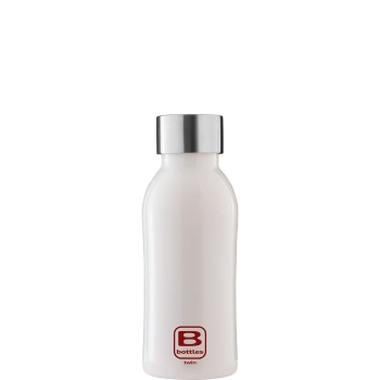 Casa Bugatti - Butelka termiczna B Bottles Twin – stal nierdzewna, biały, 350 ml