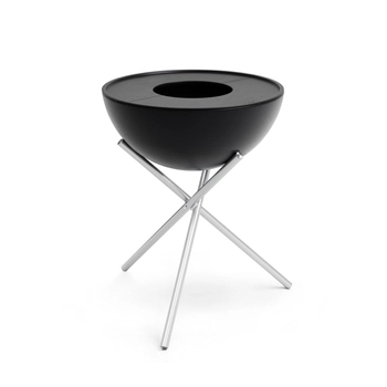 Hoefats - Palenisko z zestawem BBQ BOWL 57 - czarne, wysokość 75 cm