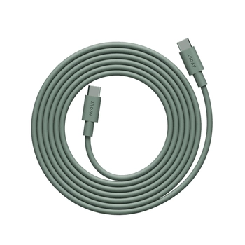 Avol - Kabel 1 USB C do ładowania USB C, 2 m - zielony