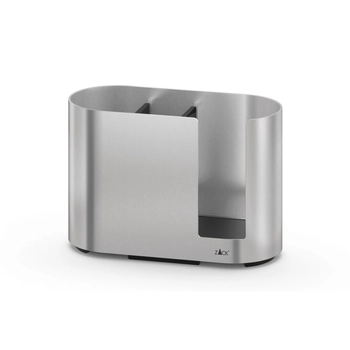 Zack - stojak na płatki kosmetyczne Olomo - wysokość 9,4 cm, stal nierdzewna  18/10 matowa