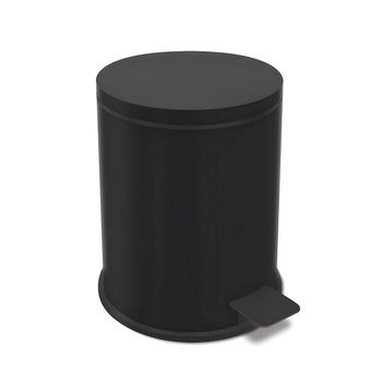 Zack - Kosz na śmieci Vasca - pojemność 3 l., stal nierdzewna malowana proszkowo na czarno