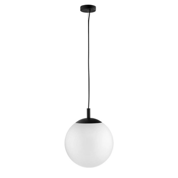 Kaspa - Lampa wisząca pojedyncza Alur - rozmiar S, średnica 25 cm, czarna