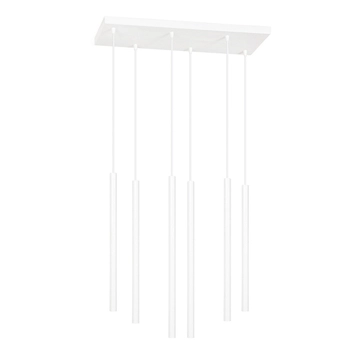 Emibig - Lampa wisząca Selter 6 white - wysokość max 120 cm, stal lakierowana