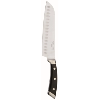 Casa Bugatti – Nóż Santoku ERGO PAKKA, stal nierdzewna, 19 cm, czarny
