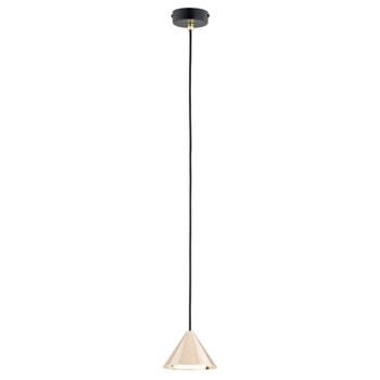 Emibig - Lampa wisząca Elit 1 BL Gold - wysokość max 100 cm, stal lakierowana proszkowo