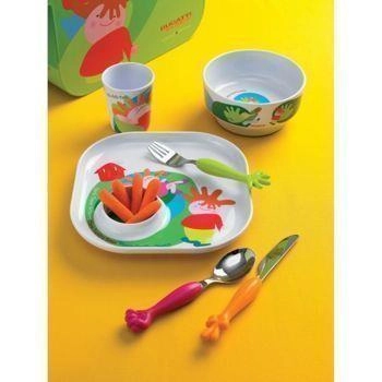 Casa Bugatti - Zestaw do jedzenia dla dzieci Baby Sweet Home - 6 części