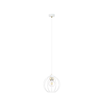 Emibig - Lampa wisząca Gino 1 white - wysokość max 100 cm, stal lakierowana