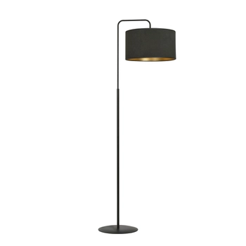 Emibig - Lampa stojąca Hilde LP1 bl black - wysokość 150 cm, stal lakierowana, abażur