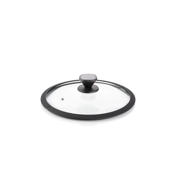 Guzzini – Pokrywka szklana do garnków i patelni 32 cm – szkło hartowane, czarna obręcz