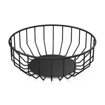 Zack - Koszyk na owoce ABASSO - czarny, średnica 26,50 cm
