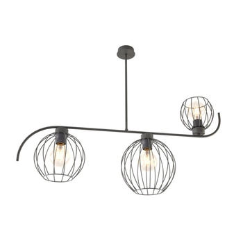 Emibig - Lampa sufitowa Echo 3 BL - wysokość 70 cm, stal lakierowana proszkowo