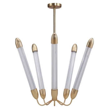 UMAGE (Vita) - Żyrandol sufitowy Lemon Squeeze Penta long - mosiądz, 5 kloszy