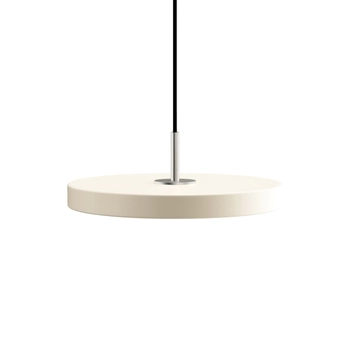 UMAGE (Vita) - Lampa Asteria Plus Mini - biała, średnica 43 cm, srebrny dekor