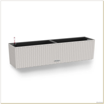 Lechuza - doniczka Balconera Cottage 80 - długość 79 cm, jasnoszara