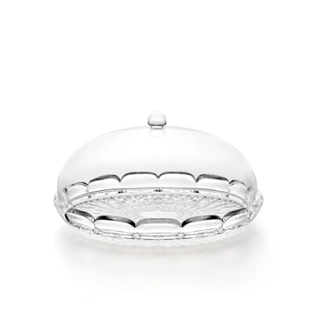 Guzzini – Dwustronna patera z kloszem - transparentna