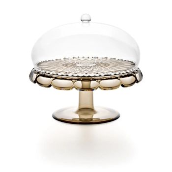 Guzzini – Okrągła patera na ciasto - przydymiona