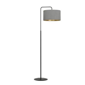 Emibig - Lampa stojąca Hilde LP1 bl gray - wysokość 150 cm, stal lakierowana, abażur