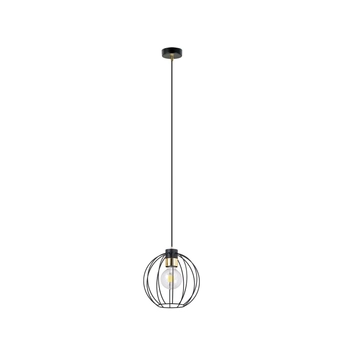 Emibig - Lampa wisząca Gino 1 black - wysokość max 100 cm, stal lakierowana