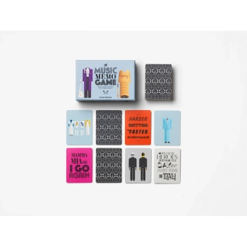 Printworks - Gra memo Muzyka – rozpoznaj artystów po hitach, papier FSC