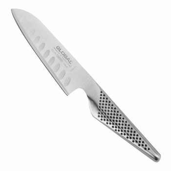 Global - Żłobiony nóż Santoku - długość ostrza 13 cm | GS-90