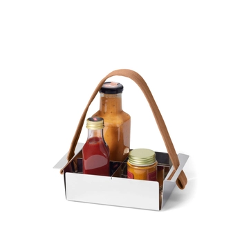 Philippi - Organizer na przyprawy A Tavola - srebrny,  długość 20 cm