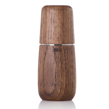 AdHoc - Młynek do soli lub pieprzu YONO S - ciemne drewno dębowe, wysokość 15 cm