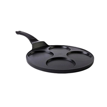 Mastrad – Patelnia do pancake i blinów z 4 wgłębieniami, 28 cm, aluminiowa