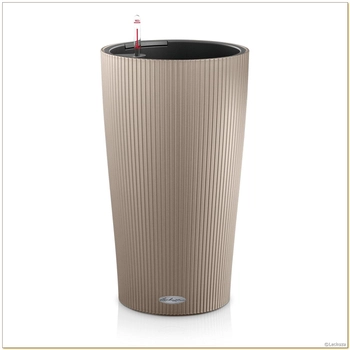 Lechuza - Doniczka Cilindro Color 32, wysokość 56 cm, piaskowy brąz