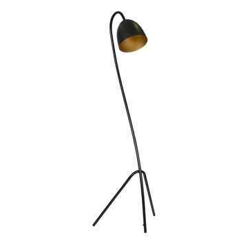 Emibig - Lampa stojąca Haris LP1 black/gold - wysokość 160 cm, stal lakierowana