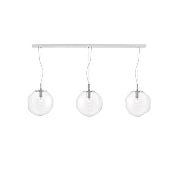 Kaspa - Listwa sufitowa trzypunktowa Avia 3 - długość 110 cm, chrom