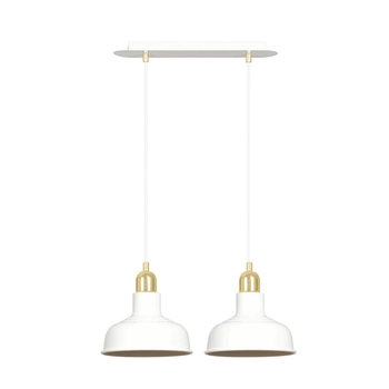 Emibig - Lampa wisząca Ibor 2 white - wysokość max 100 cm, stal lakierowana