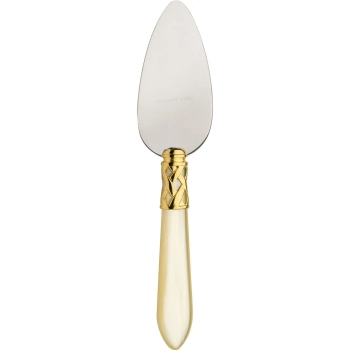 Casa Bugatti - Nóż do parmezanu Aladdin – perłowa kość słoniowa, złoty pierścień