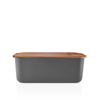 Eva Solo – Chlebak z deską do krojenia – szary mat, bambus FSC