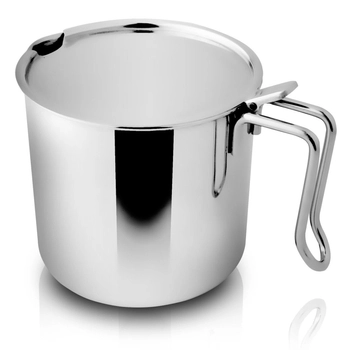 Kubek z przykrywką 9cm, stal nierdzewna - IDEALE