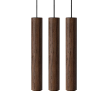 UMAGE (Vita) - Lampa Chimes Cluster 3 - wysokość 22 cm, ciemny dąb