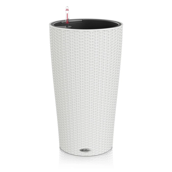 Lechuza - doniczka Cilindro Cottage 23 - wysokość 41 cm, biała