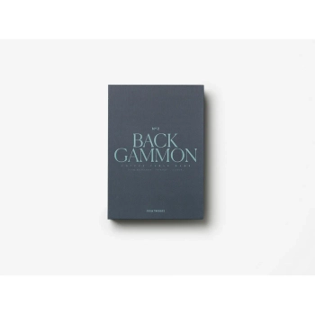 Printworks – gra backgammon w formie książki, akrylowe wykończenie
