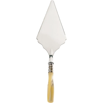 Casa Bugatti - Łopatka do pizzy Arianna – perłowa kość słoniowa, chromowany pierścień