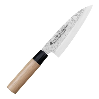 Satake Cutlery - Nóż Deba - długość ostrza 15,50 cm | Nashiji Natural 801-430